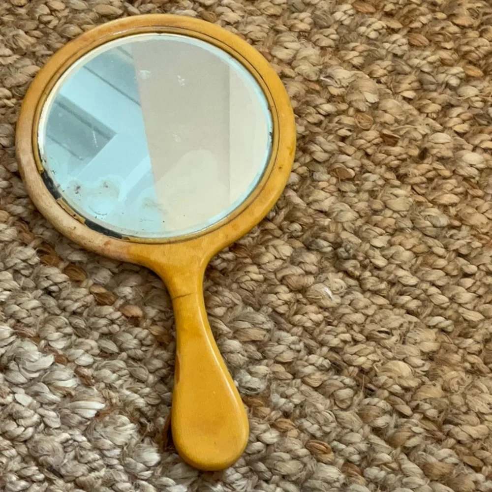 Antique Handheld Vanity Mirror